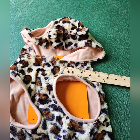 Leopard print dog sweater with ears - Picture 7 of 9